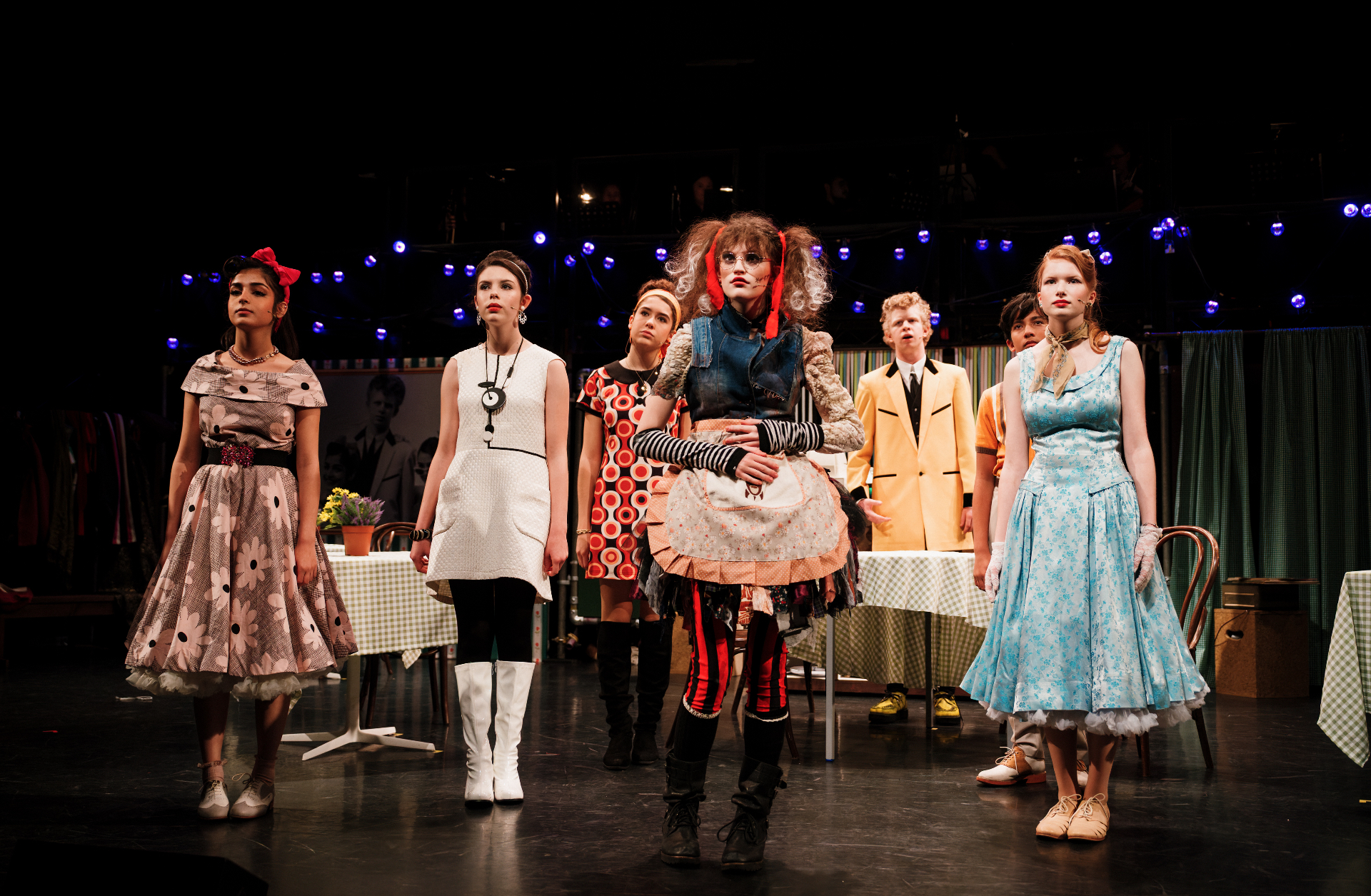 The full company on stage during a recent London Youth Opera production.